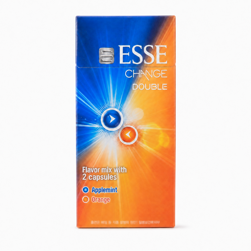 ESSE Change Double Applemint Orange - 1 Carton (10 packs)