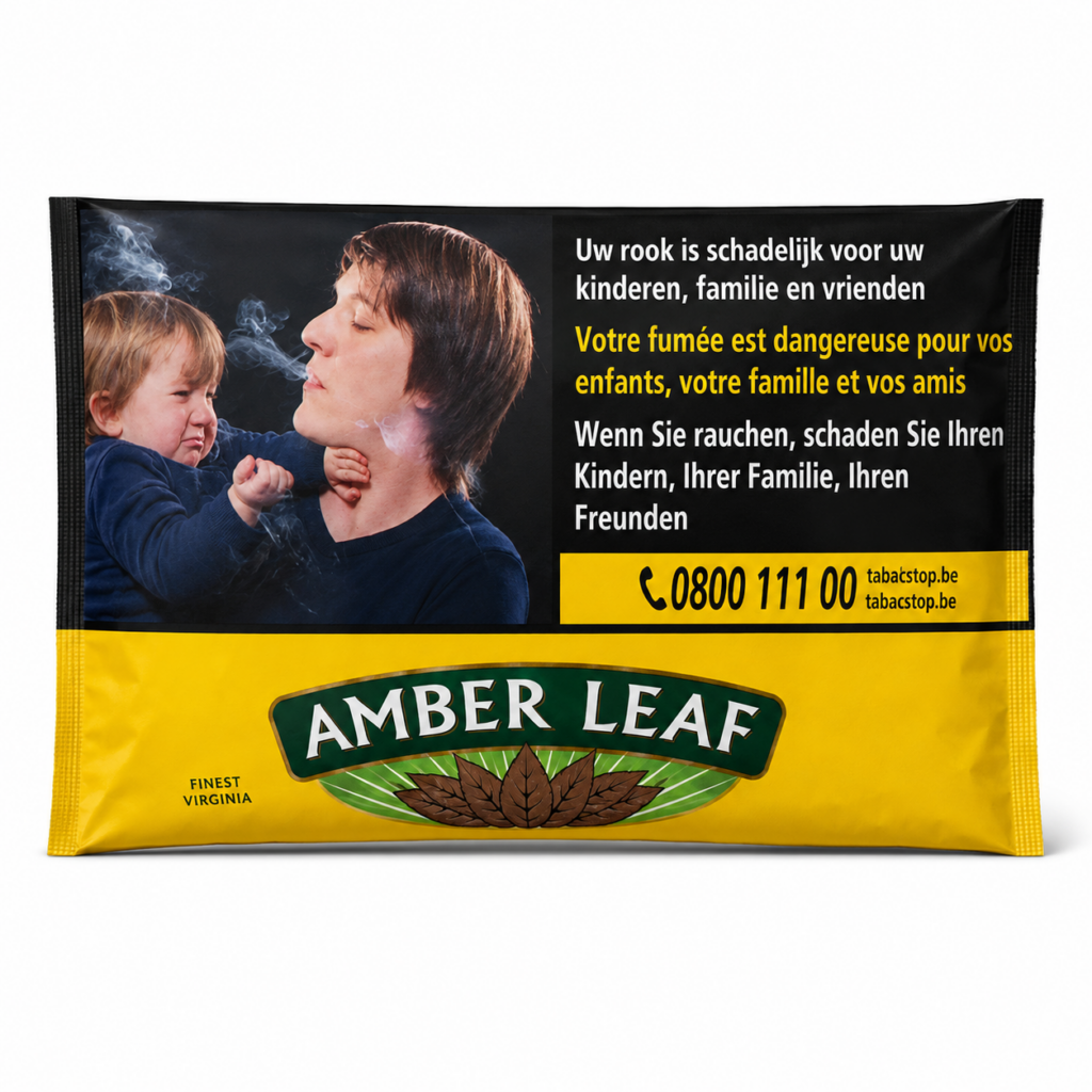 Amber Leaf Multilingual Warning Pouch 50g - 50g Pouch